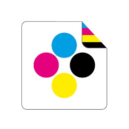 4/4-farbig (Farbe beidseitig)
