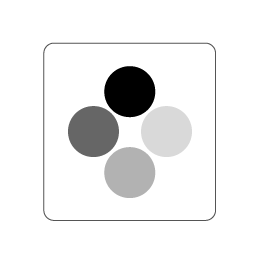 1/0-farbig (s/w einseitig)