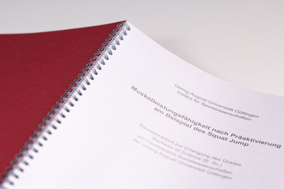 Bachelorarbeit Drahtringbindung 