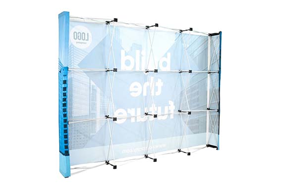 Messewand gerade Rückseite Messewand