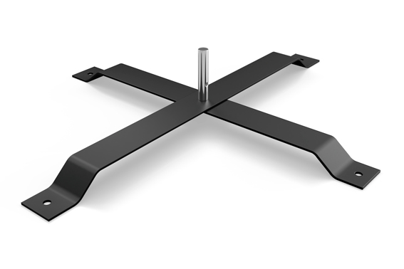 Beachflag Bodenelement Kreuzfuß Outdoor